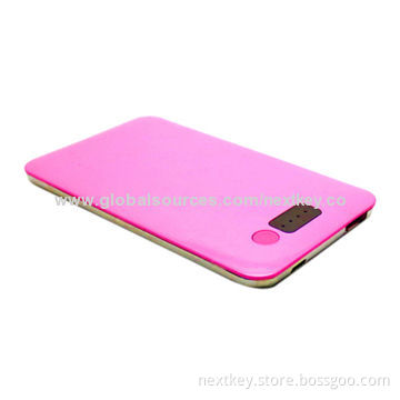 External power bank for iPhone/HTC/Nokia/Samsung, 5V/1A output, fashionable design